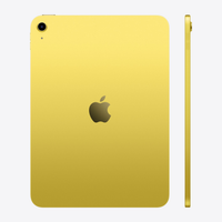 11-inch iPad A16 (11th gen) in Yellow, back view and side edge